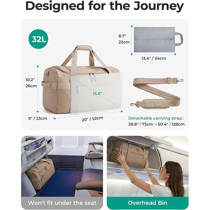 Versatile Multi-Compartment Travel Duffle Bag Kalsten
