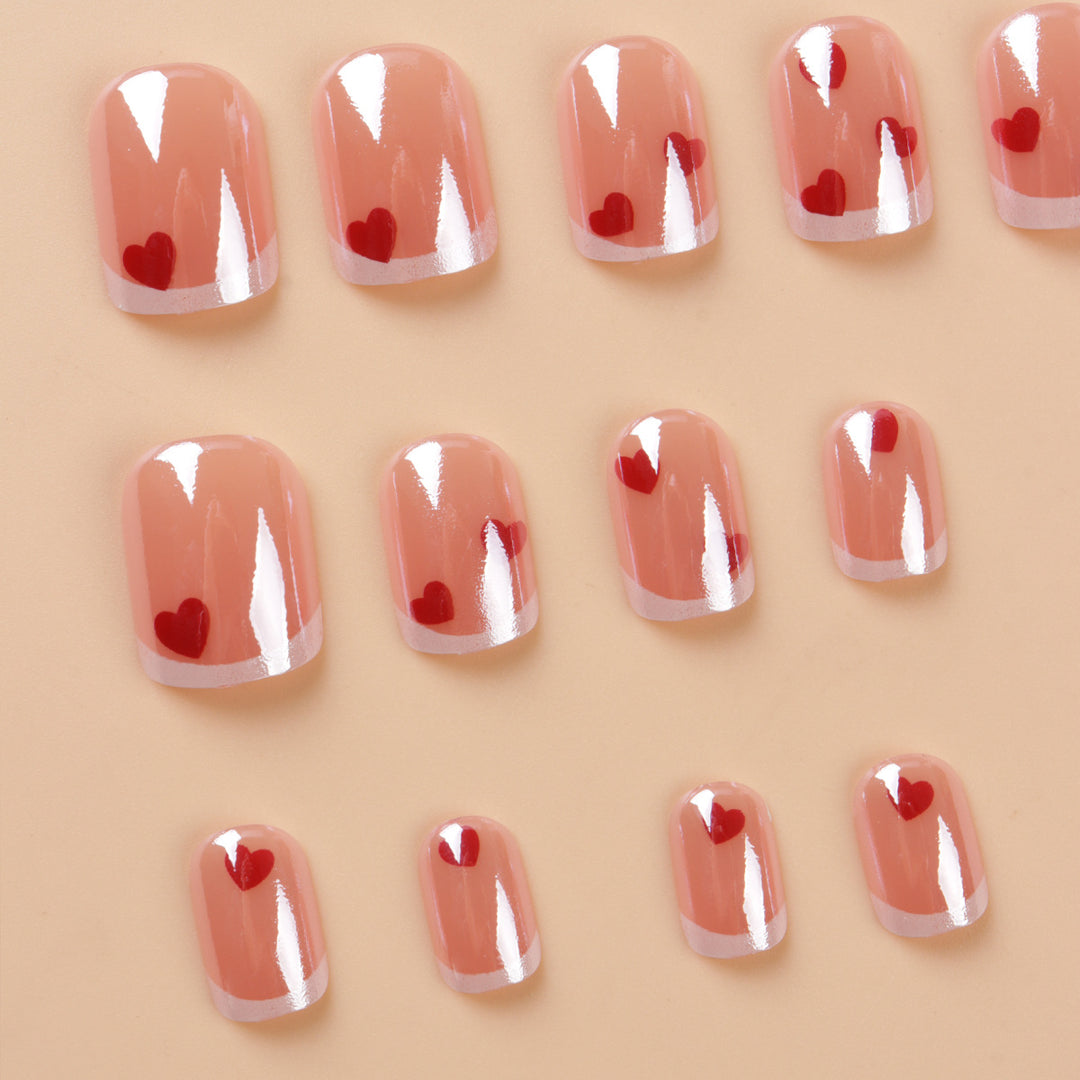Heart-Embellished Nail Art Set Kalsten