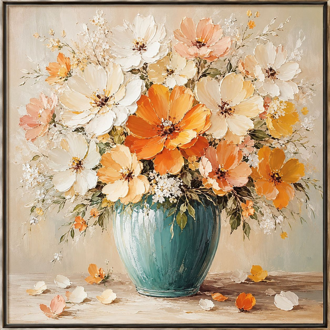 Floral Art Canvas Print for Home