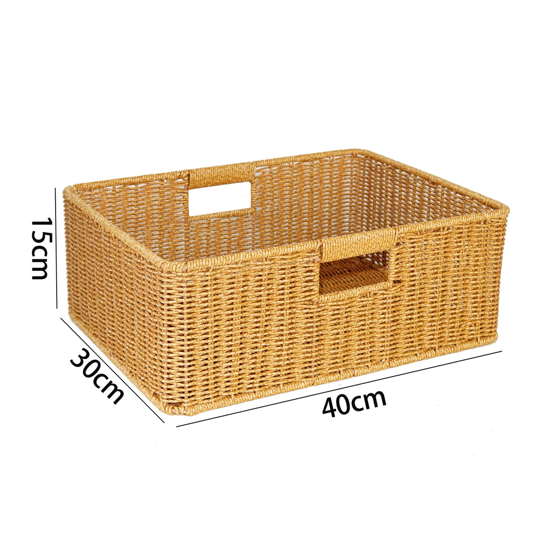 Handcrafted Natural Wicker Storage Basket Kalsten