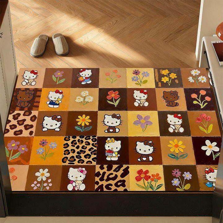 Playful Cartoon-Themed Welcome Mat