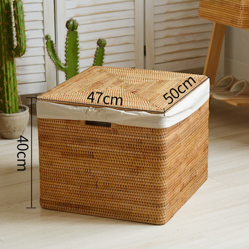 Women rectangular rattan storage basket Kalsten