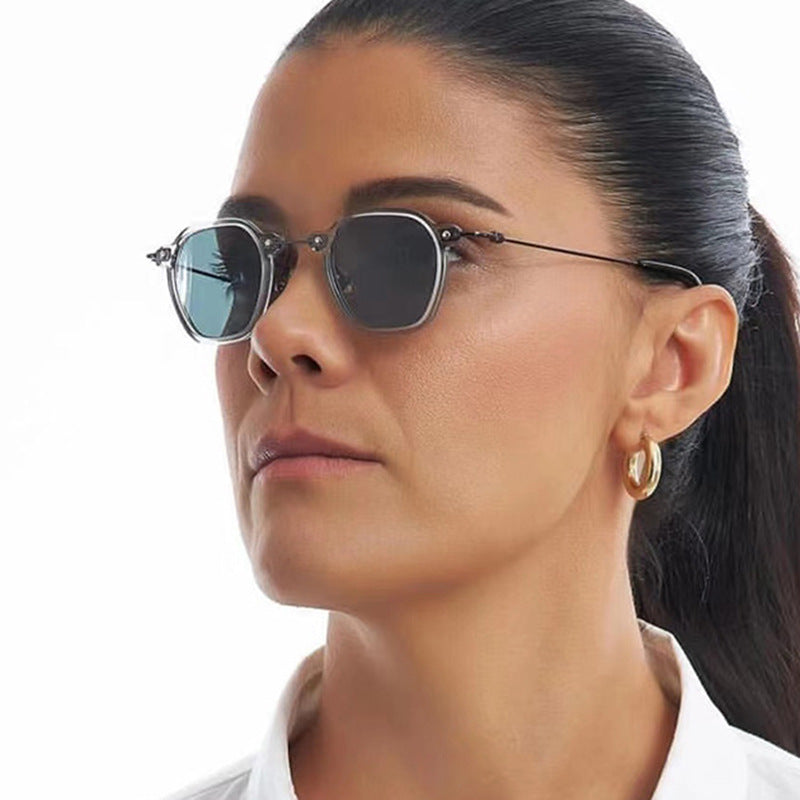 Women's fashionable sunglasses in elegant design with hexagonal frame Kalsten