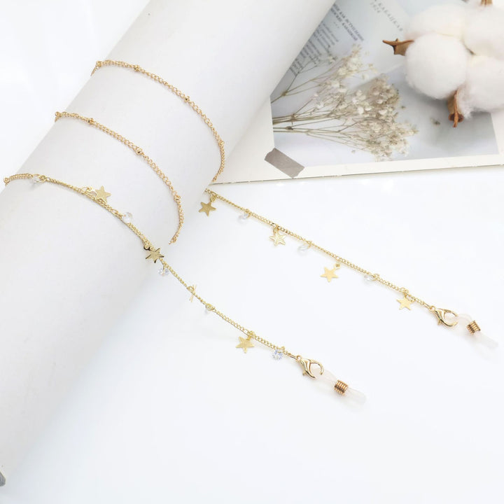 Cross-Embellished Eyewear Chain Kalsten