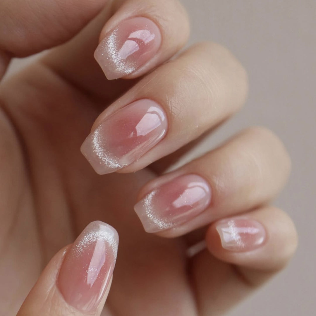 Artistic French-Tip Nail Extensions Kalsten