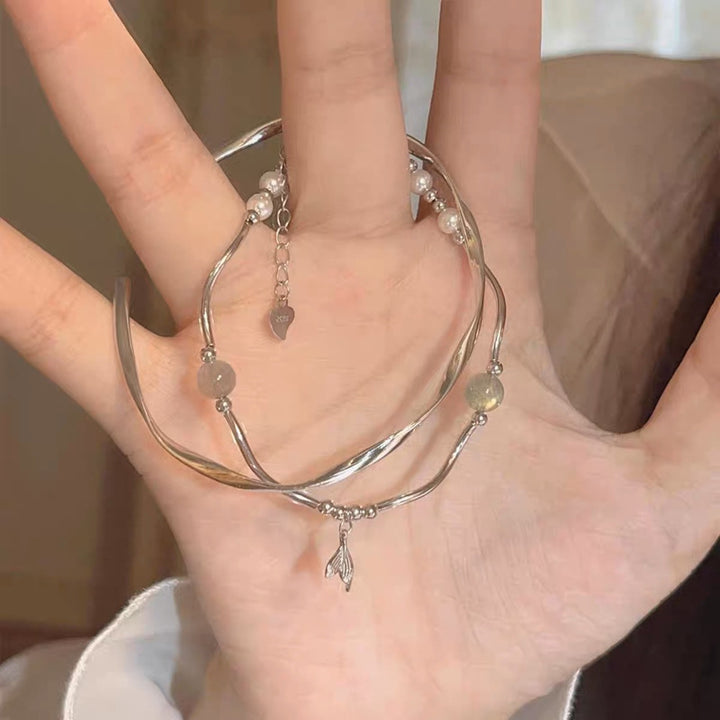 Elegant Silver Fish Charm Bracelet Kalsten