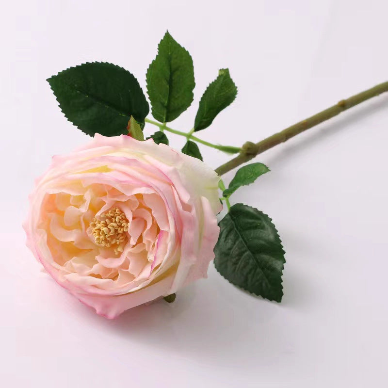 Realistic Faux Peony Flower Stem