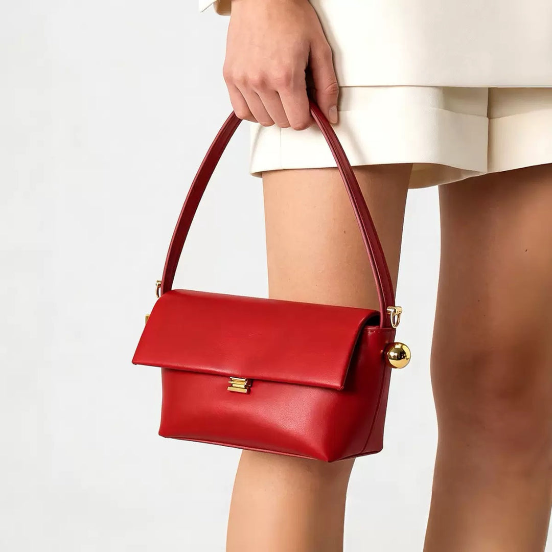 Elegant Leather Handheld Purse