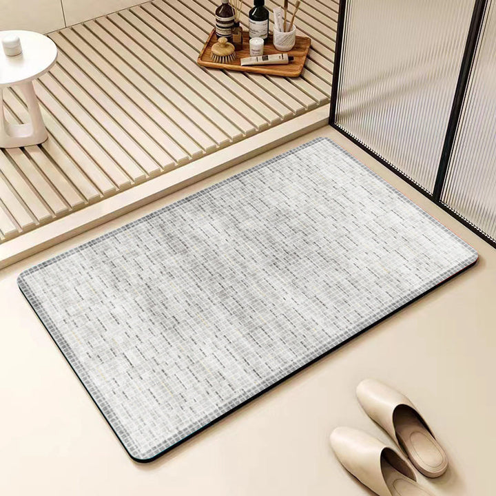 Non-Slip Geometric Pattern Bathroom Mat Kalsten