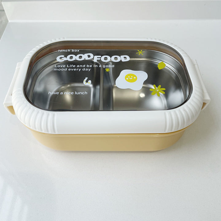 Dual-Compartment Food Storage Container