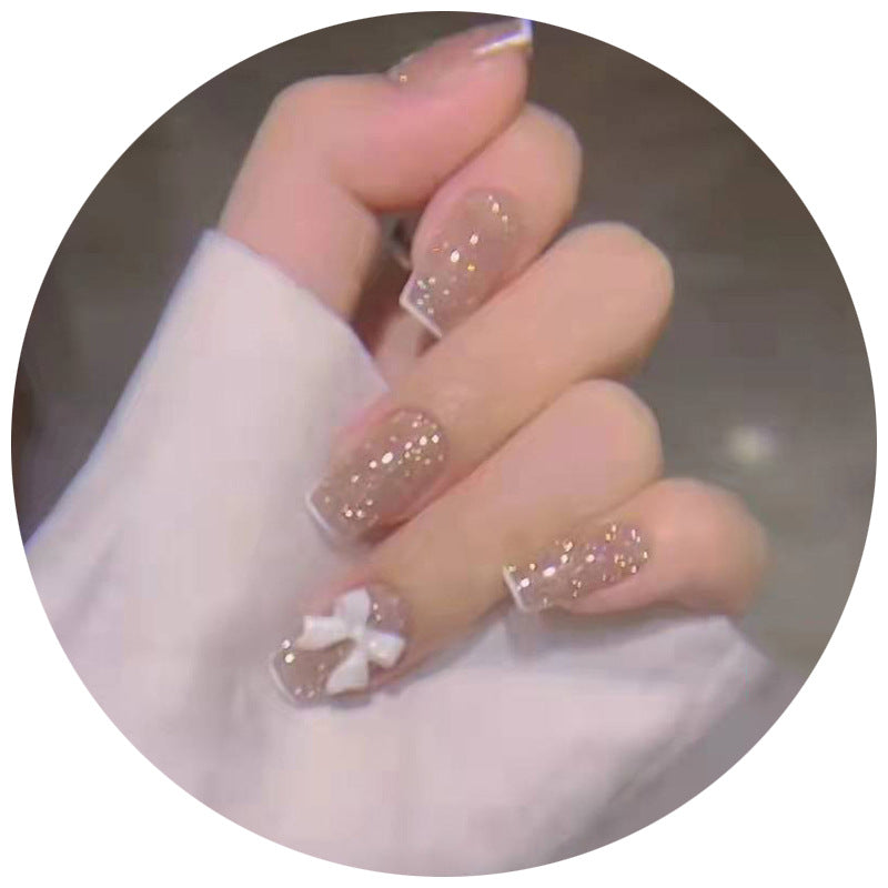 Sparkling Glitter Press-On Nail Art Set Kalsten