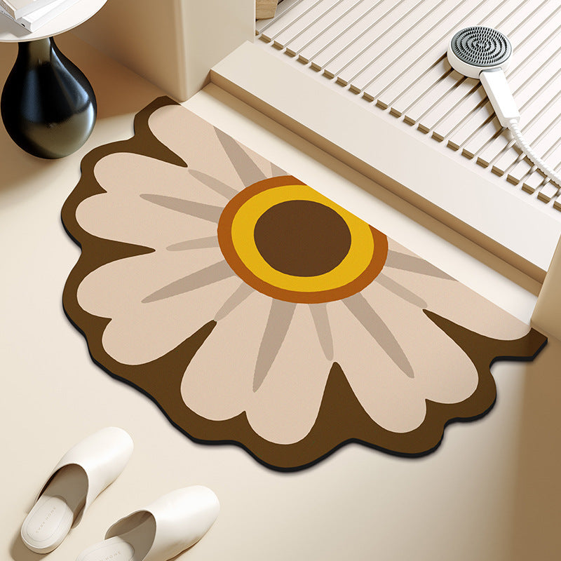 Artistic Floral Shaped Area Rug
