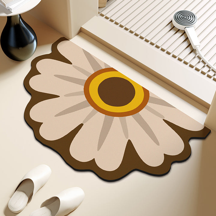 Artistic Floral Shaped Area Rug