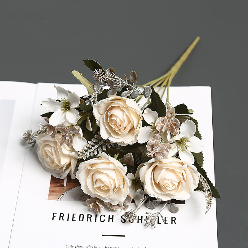 Faux Floral Bouquet for Indoor Home Decor