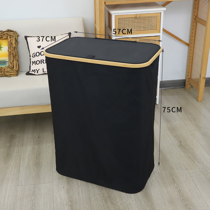 Practical laundry basket with lid Kalsten