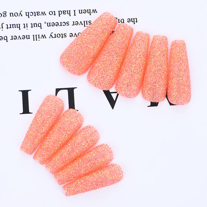High-quality artificial nails with glitter effects Kalsten