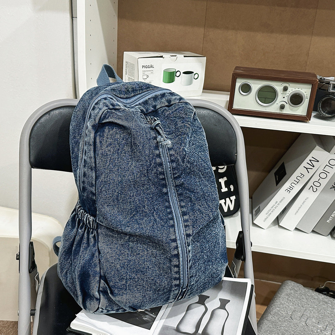Casual Denim Travel Backpack Kalsten