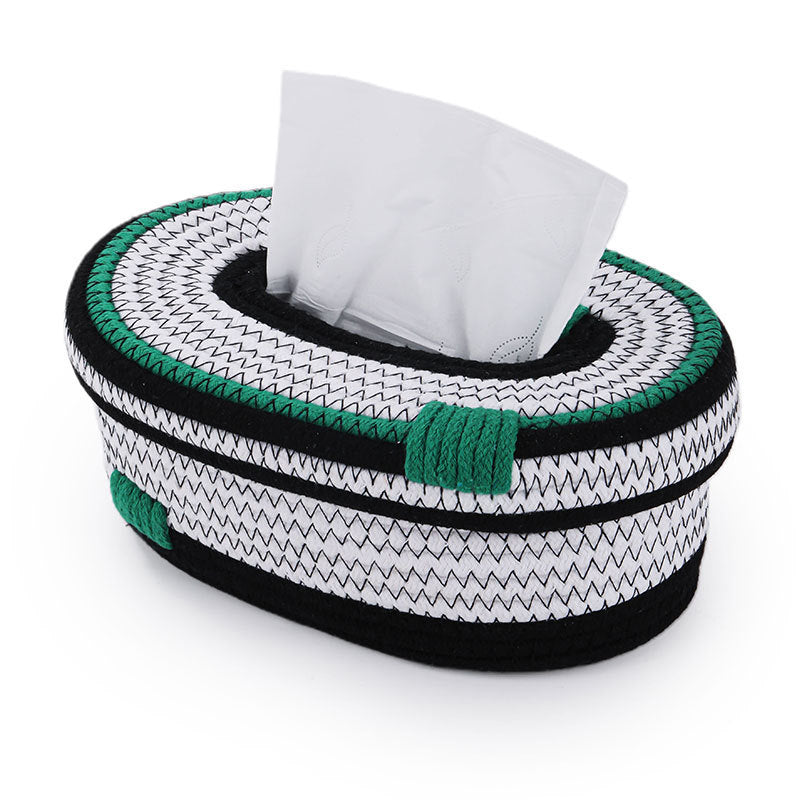 Elegant storage basket made of woven natural material Kalsten
