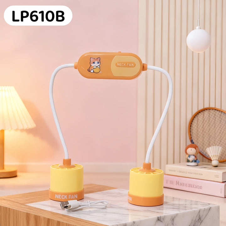 Ladies Portable Neck Fan with Ergonomic Design and Cooling Function Kalsten