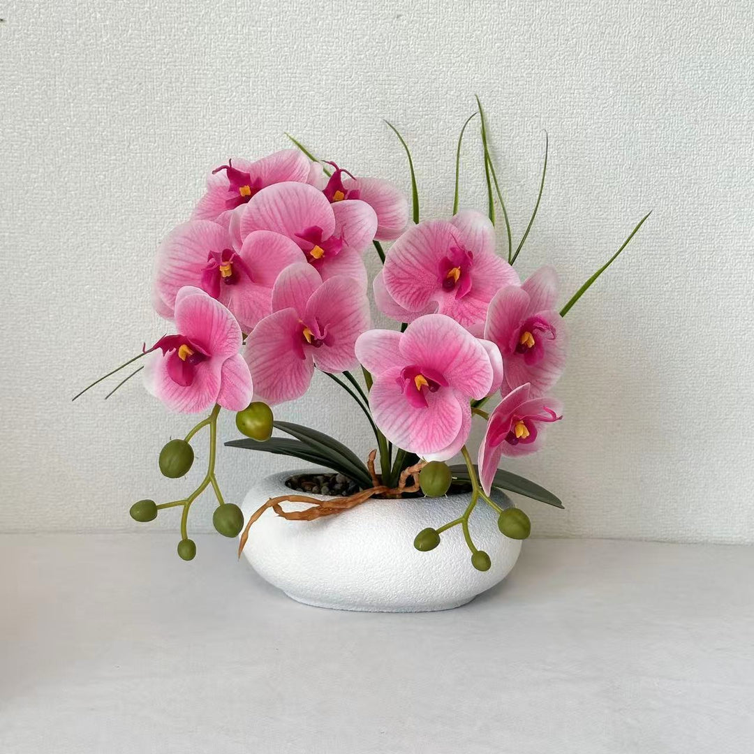 Lifelike Orchid Flower Bouquet Arrangement