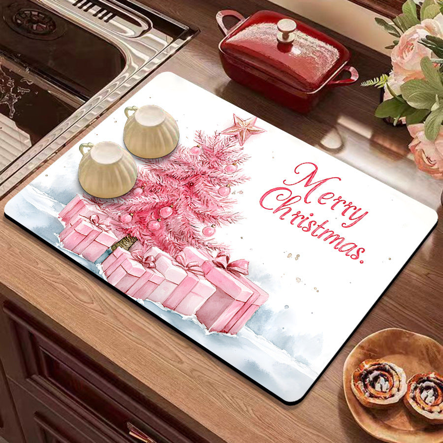 Holiday-Themed Kitchen Mat