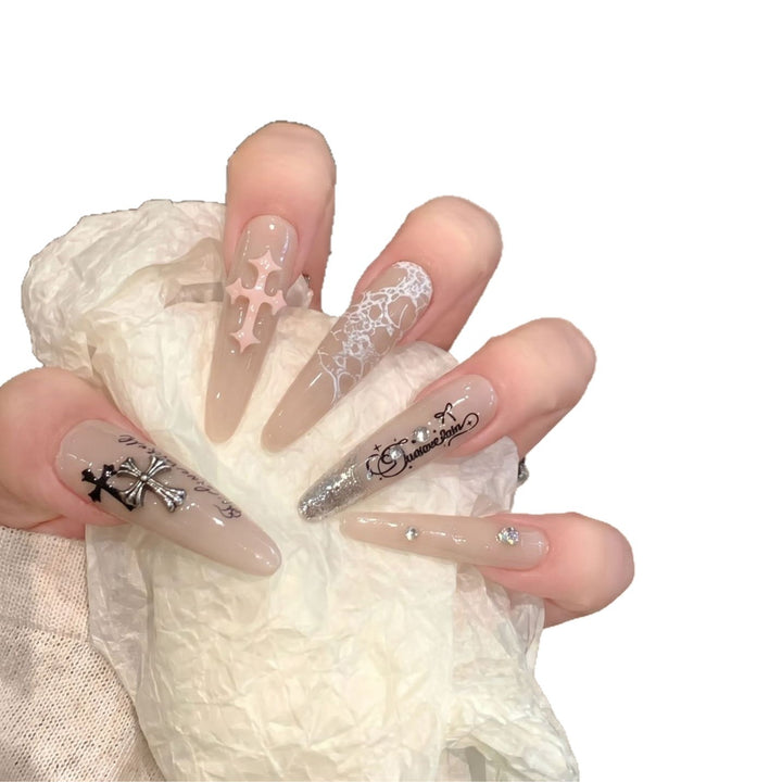 Luxury Gothic Press-On Nail Art Set Kalsten
