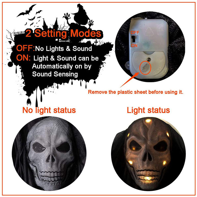Animated Skull Wall Decoration Kalsten