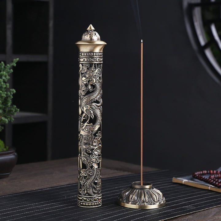Incense Holder with Intricate Dragon Design Kalsten