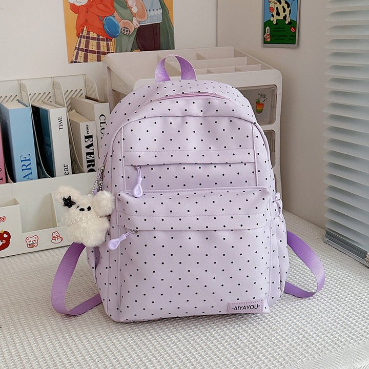 Playful Polka Dot Backpack