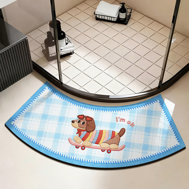 Cute Cat-Themed Decorative Bath Mat