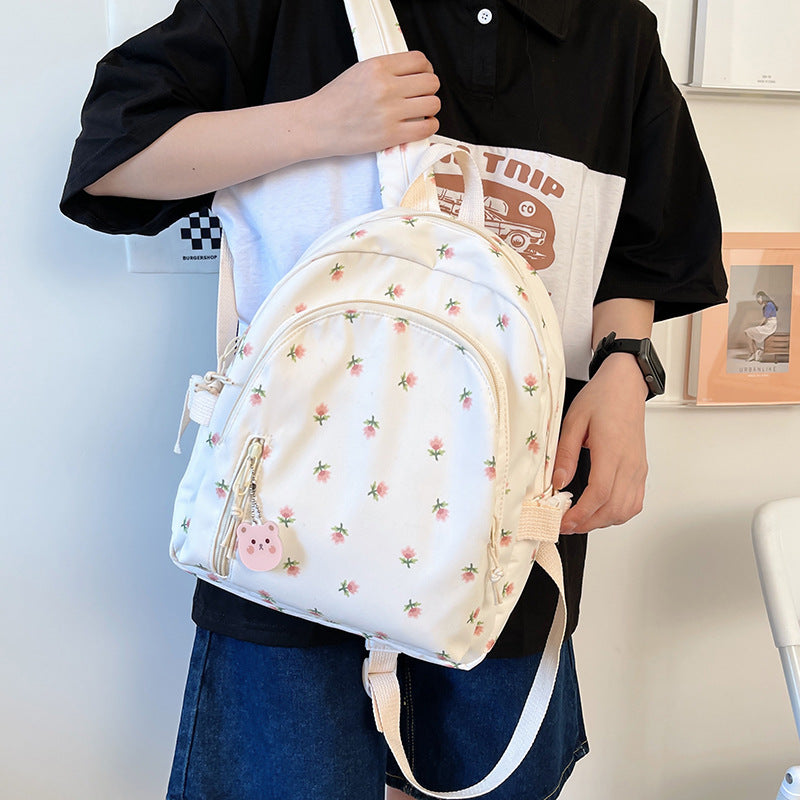 Cute Floral Embroidered Mini Backpack Kalsten