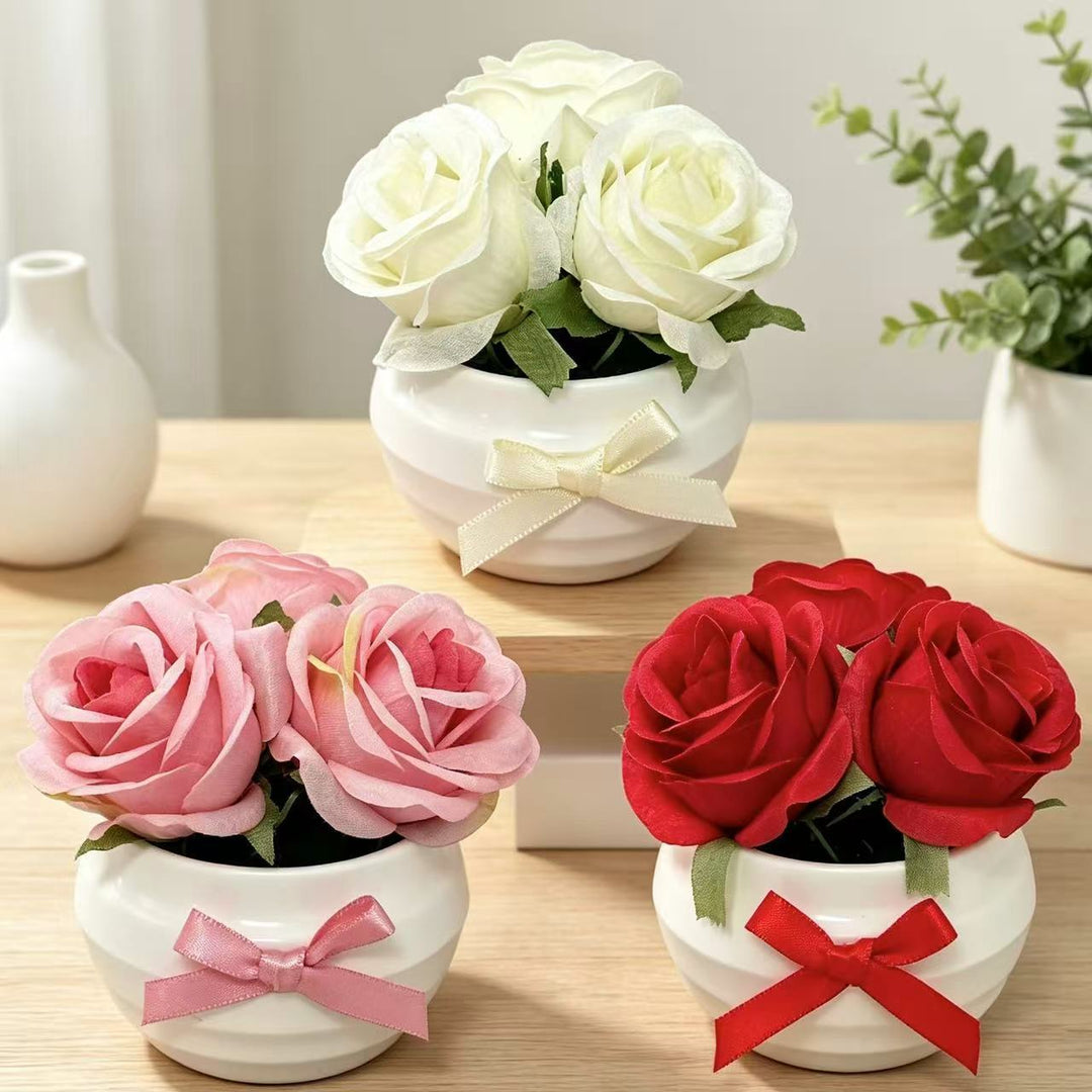 Elegant Decorative Rose Bloom for Home Decor Display