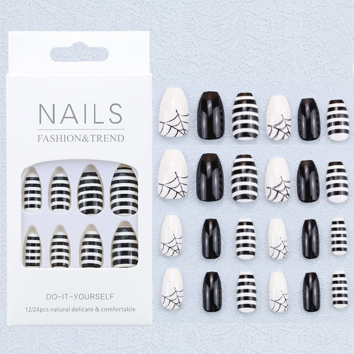 Artistic Graphic Press-On Nail Set Kalsten