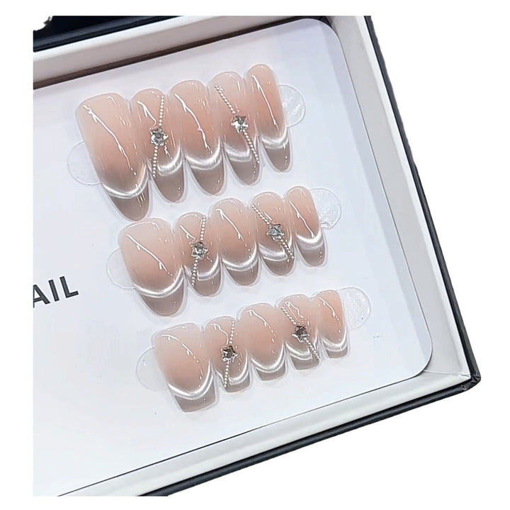 Crystal-Embellished Press-On Nail Set Kalsten