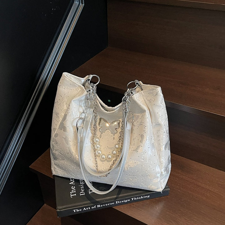 Elegant Pearl-Detail Handbag Kalsten