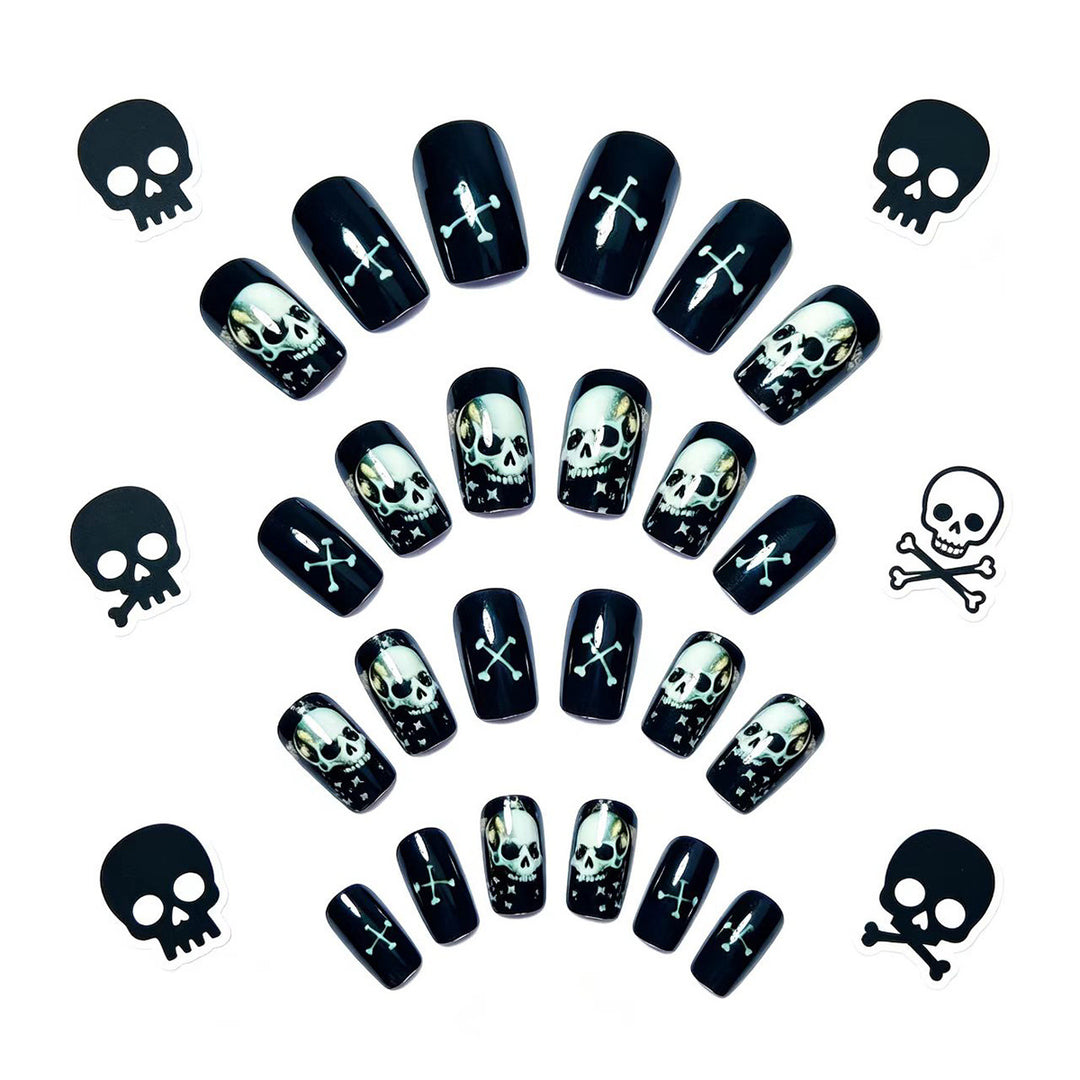 Creative Art Nails in Skull Design Kalsten