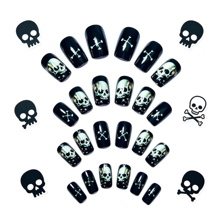 Creative Art Nails in Skull Design Kalsten