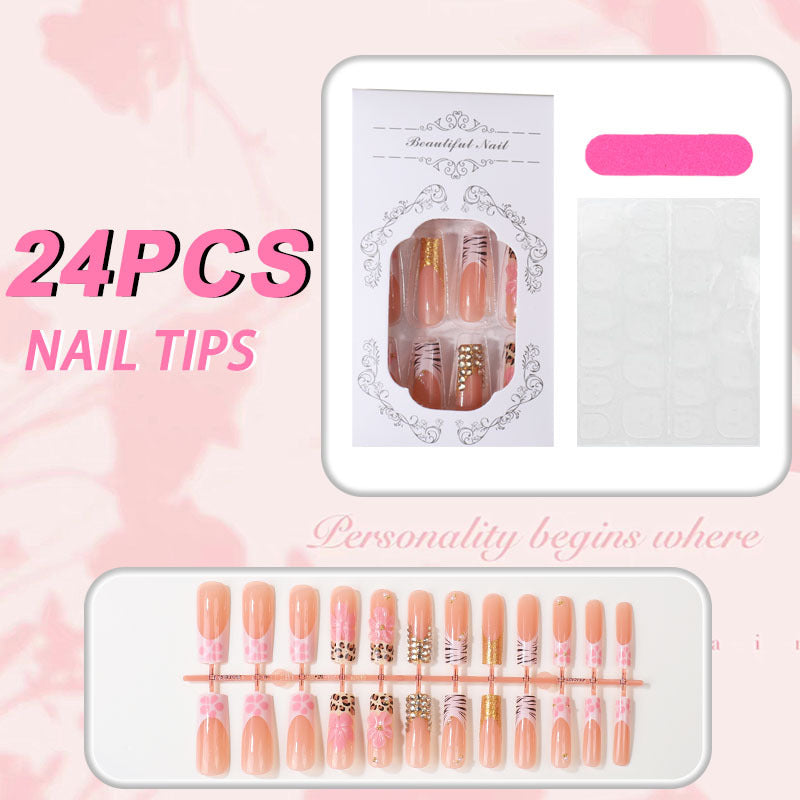 Floral Art Press-On Nail Tips Kalsten