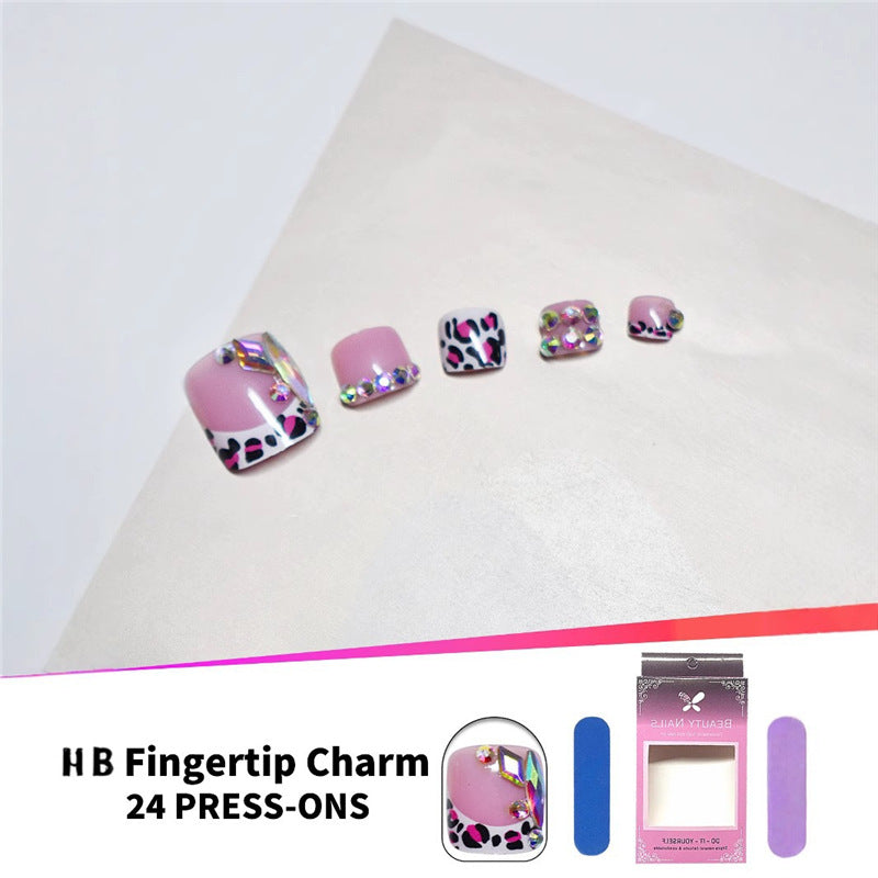 Decorative 3D Press-On Nail Art Set Kalsten