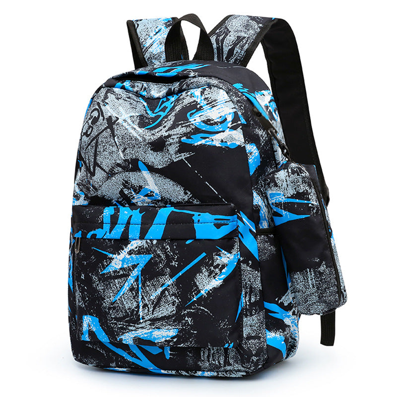 Graffiti Print Multi-Functional Backpack Set Kalsten