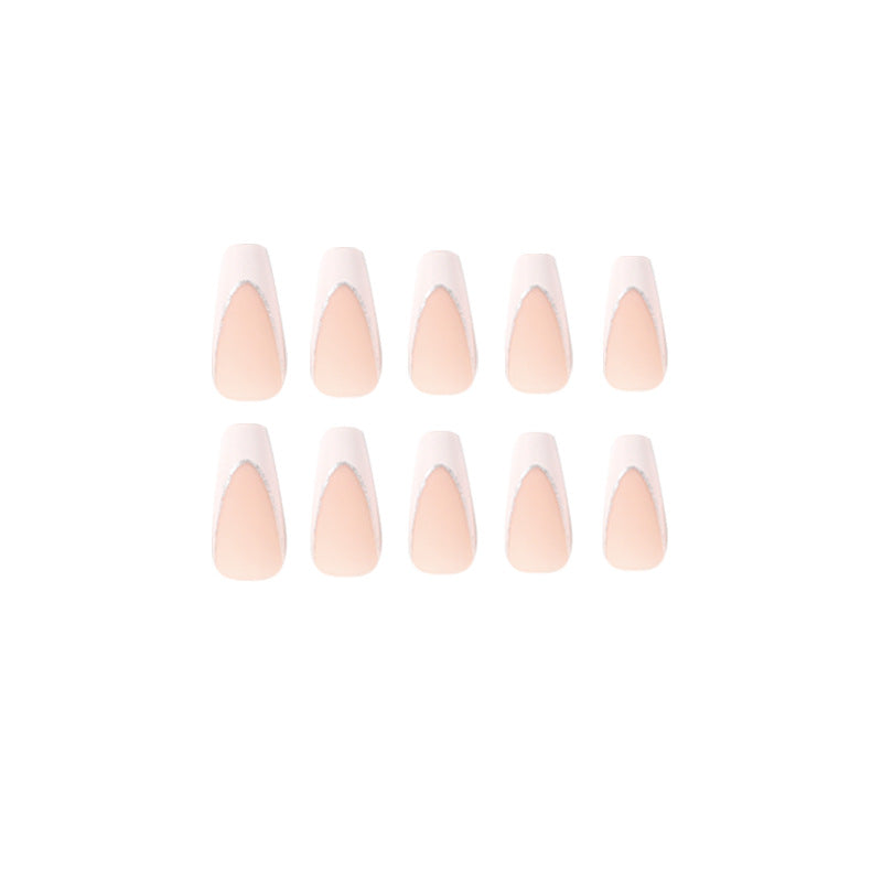Lacquered stiletto nails with glitter decoration Kalsten