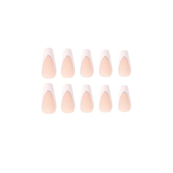 Lacquered stiletto nails with glitter decoration Kalsten