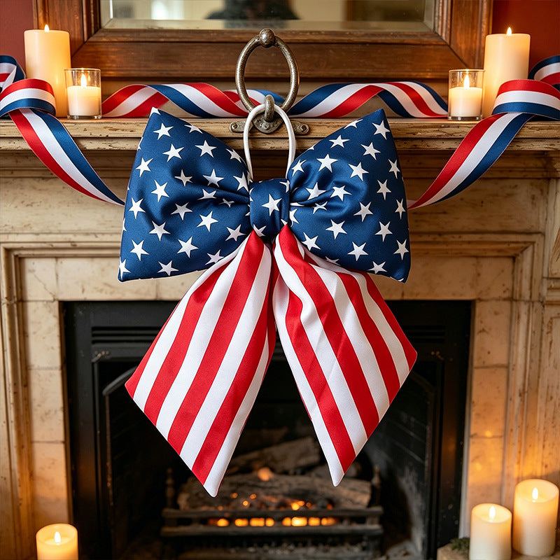 Unisex decorative bow decoration with hanging loop for door wreath and wall Kalsten