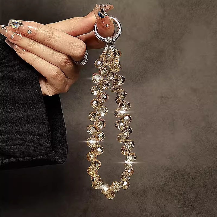 Decorative Crystal Beaded Charm Keychain Kalsten