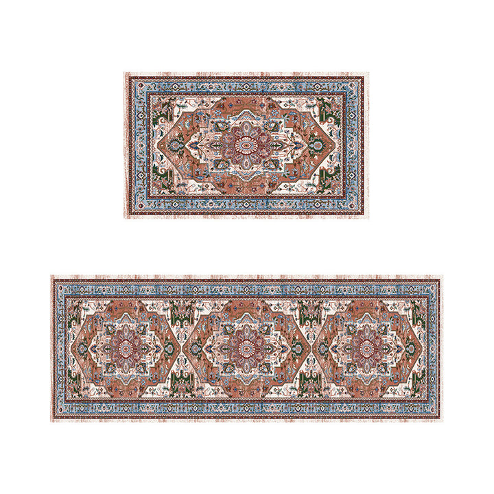 Vintage Floral Print Area Rug Set Kalsten