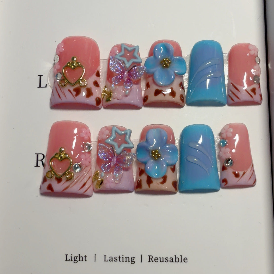 Artistic Decorative Press-On Nail Tips