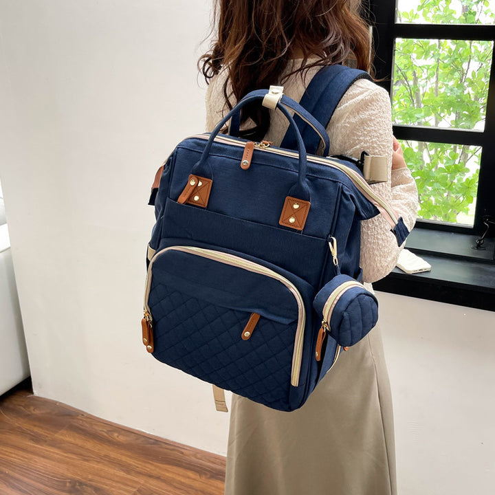Multi-Pocket Quilted Backpack Kalsten