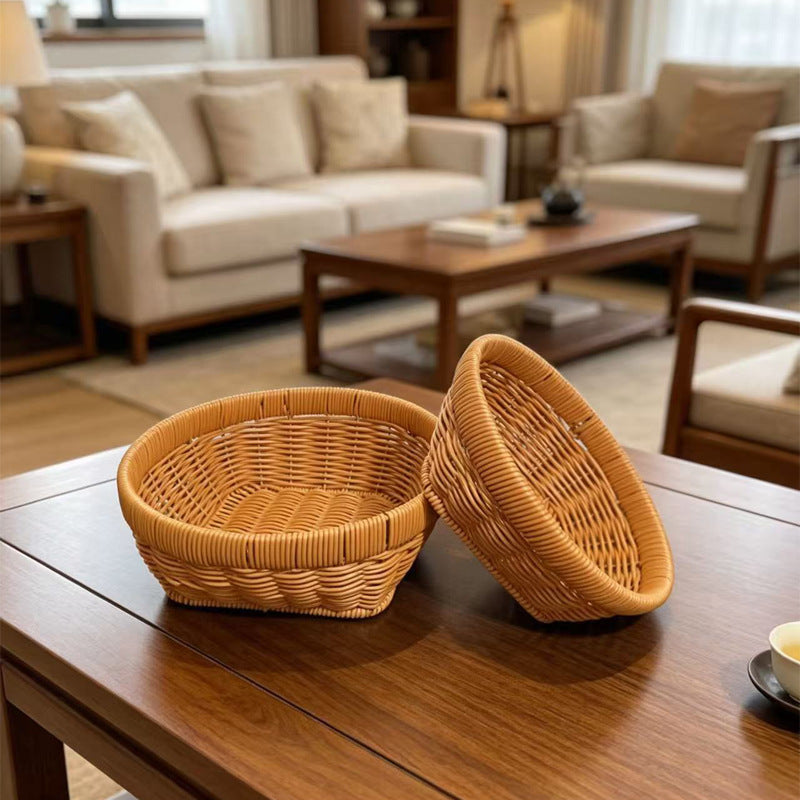 Handcrafted Oval Serving Basket Kalsten