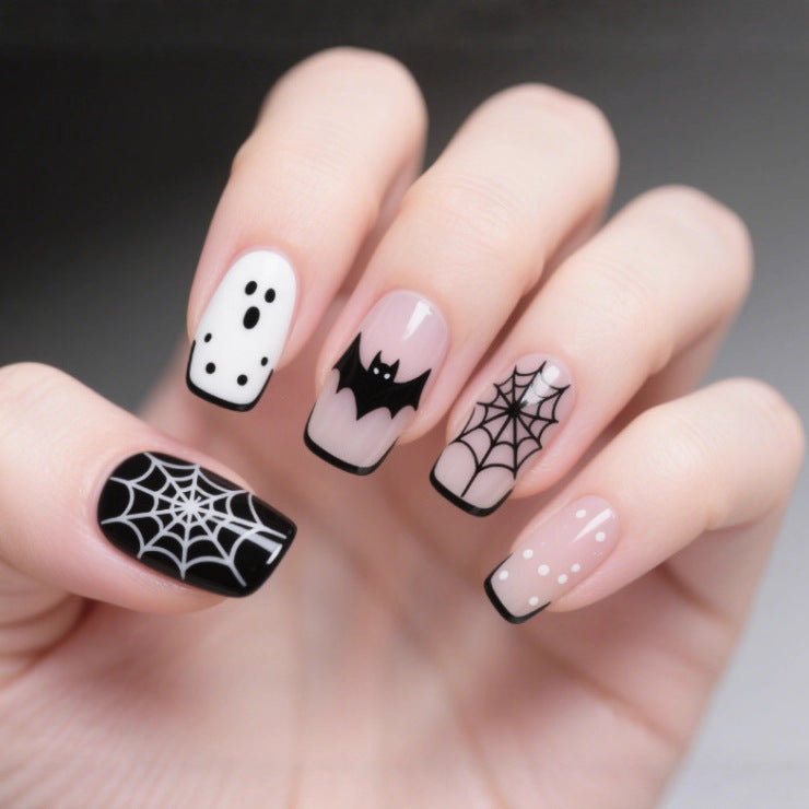 Halloween-Inspired Artistic Nail Art Kalsten