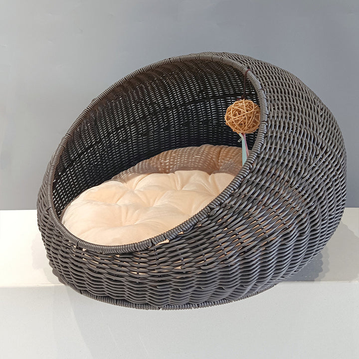 Cozy floor cushion in round design Kalsten